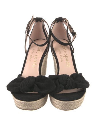 Kate Spade New York Suede Bow Accents Espadrilles