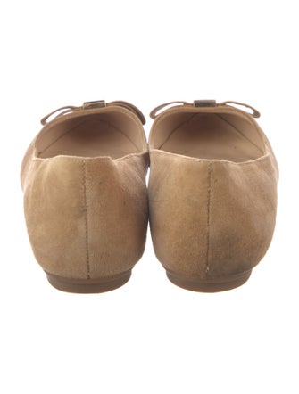 Kate Spade New York Suede Bow Accents Ballet Flats