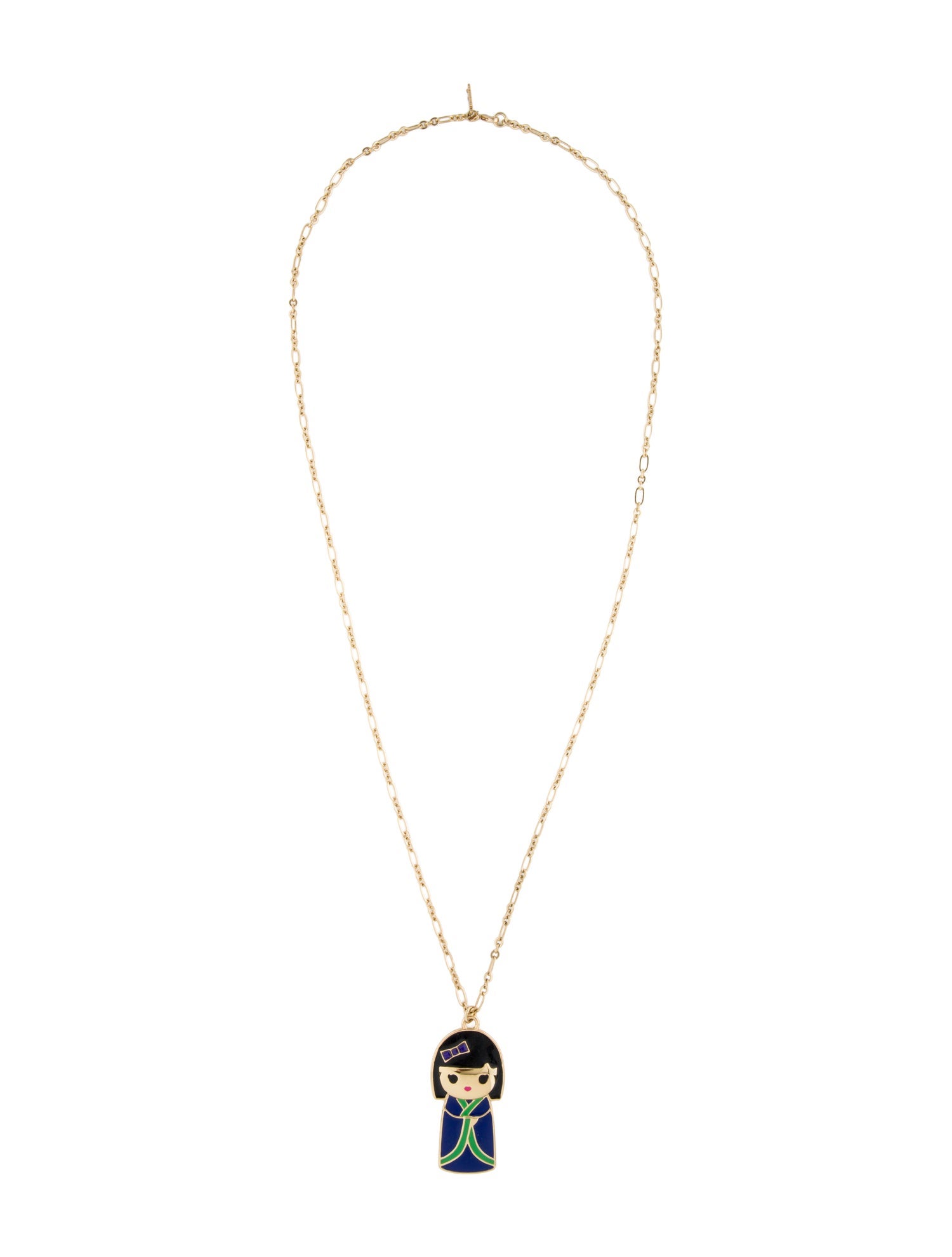 Kate Spade New York Enamel Kimono Pendant Necklace