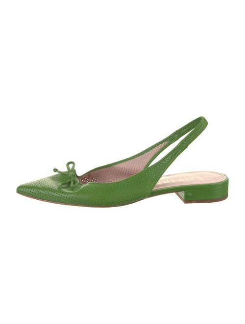 Kate Spade New York Leather Bow Accents Slingback Pumps