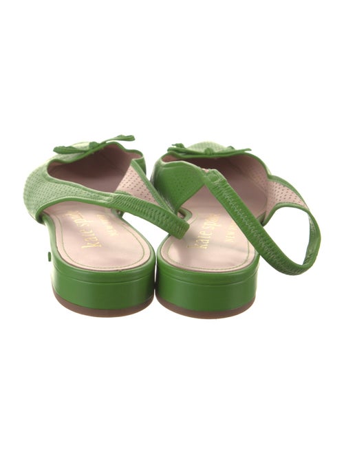 Kate Spade New York Leather Bow Accents Slingback Pumps