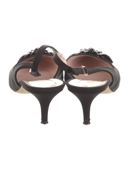 Kate Spade New York Suede Crystal Embellishments Slingback Pumps