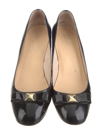 Kate Spade New York Patent Leather Bow Accents Pumps