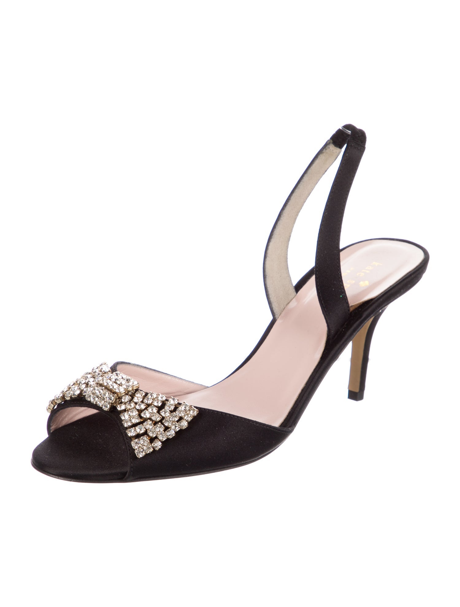 Kate Spade New York Satin Bow Accents Slingback Sandals