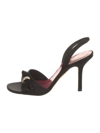 Kate Spade New York Satin Bow Accents Slingback Sandals