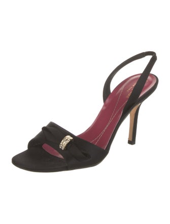 Kate Spade New York Satin Bow Accents Slingback Sandals