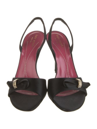 Kate Spade New York Satin Bow Accents Slingback Sandals