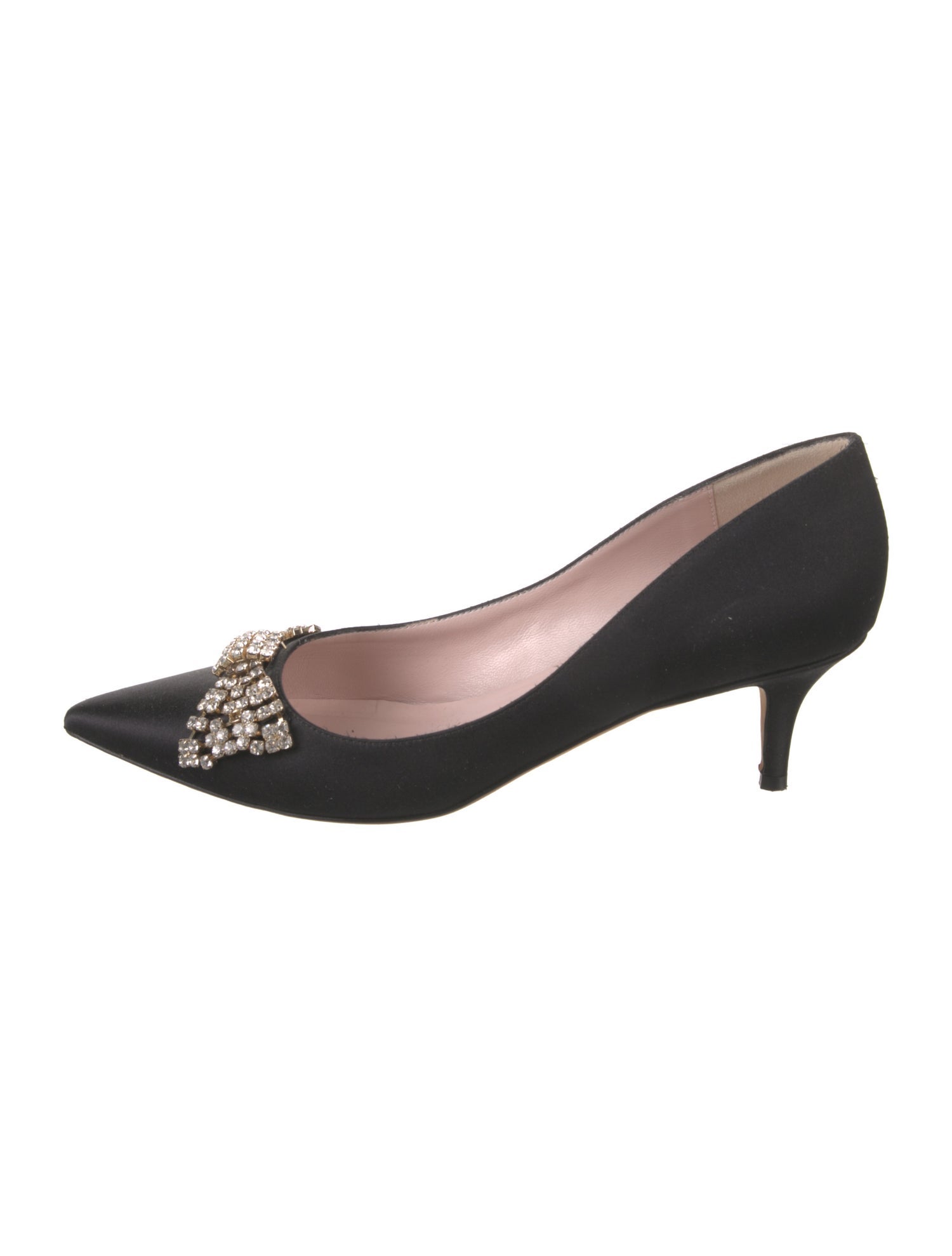 Kate Spade New York Satin Crystal Embellishments Pumps