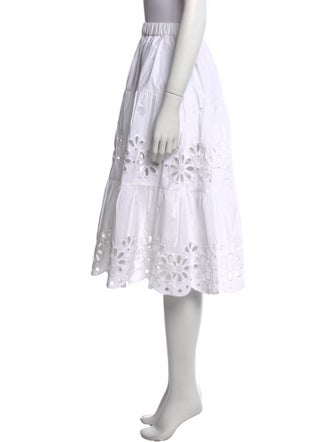 Kate Spade New York Eyelet Trim Knee-Length Skirt