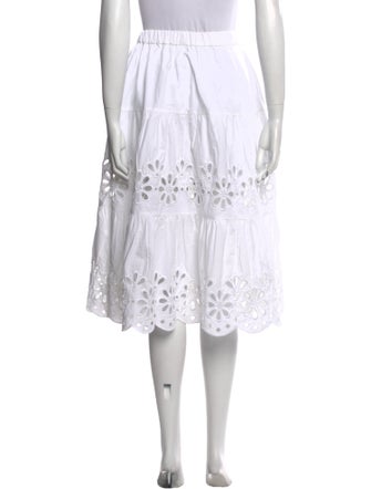 Kate Spade New York Eyelet Trim Knee-Length Skirt