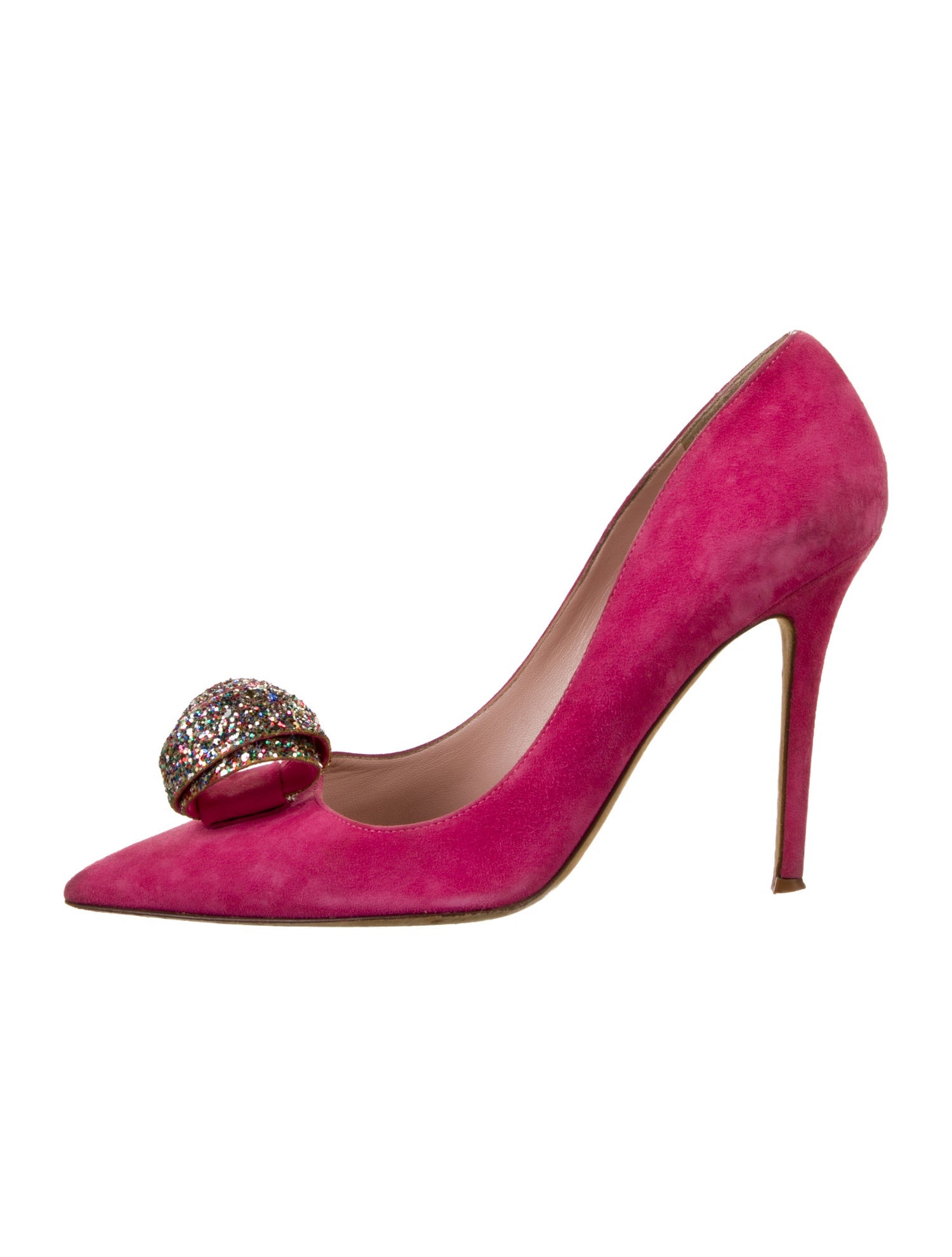 Kate Spade New York Suede Crystal Embellishments Pumps