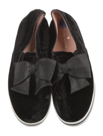 Kate Spade New York Velvet Bow Accents Sneakers