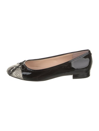 Kate Spade New York Patent Leather Animal Print Ballet Flats