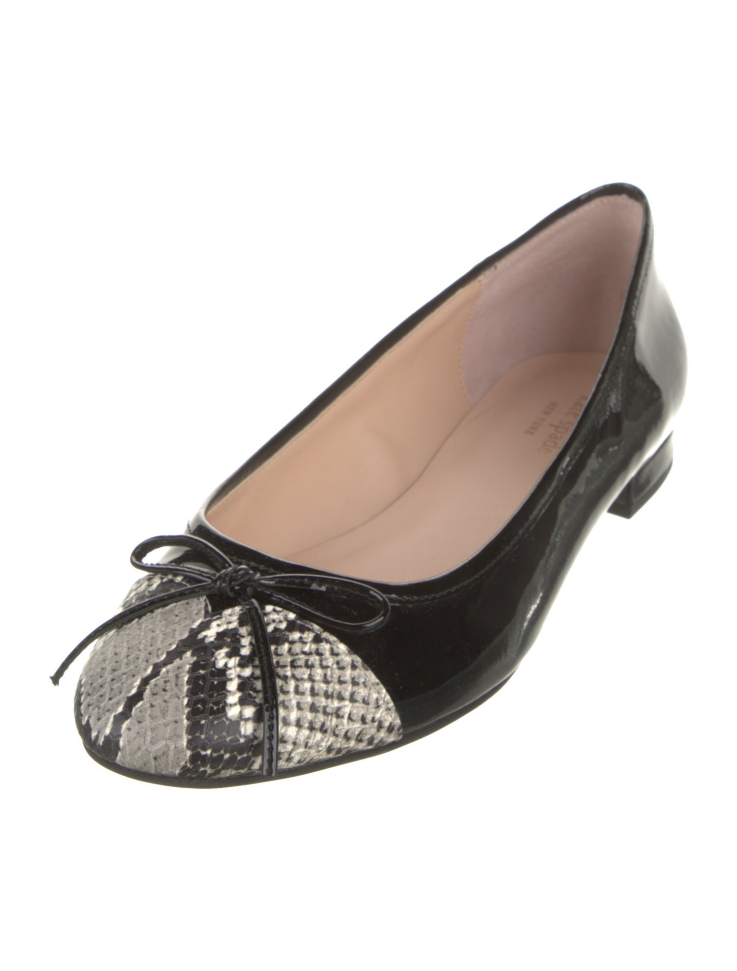 Kate Spade New York Patent Leather Animal Print Ballet Flats