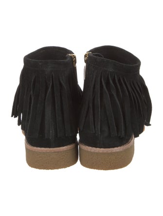 Kate Spade New York Suede Fringe Trim Accent Flats