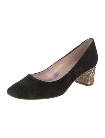 Kate Spade New York Velvet Glitter Accents Pumps