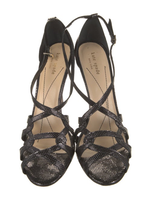 Kate Spade New York Embossed Leather Slingback Sandals