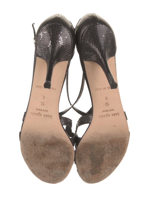 Kate Spade New York Embossed Leather Slingback Sandals