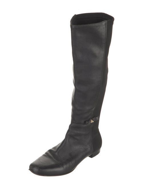 Kate Spade New York Leather Bow Accents Riding Boots