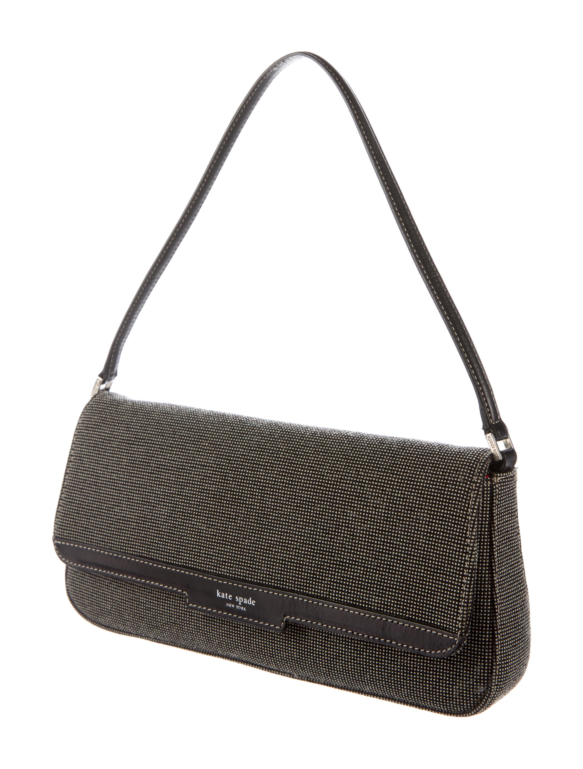 Kate Spade New York LeatherTrimmed Tweed Shoulder Bag Handbags WKA45277 The RealReal