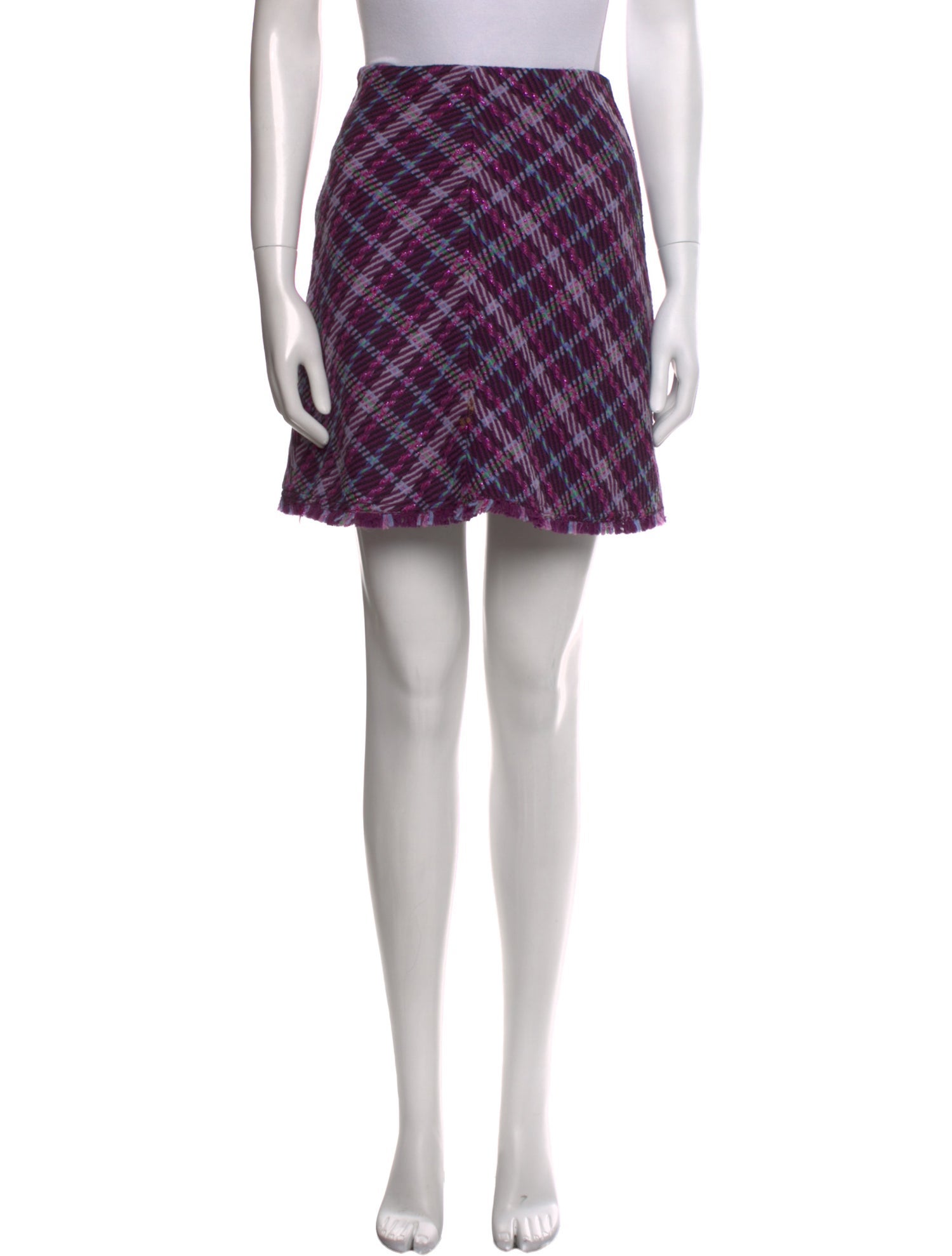 Kate Spade New York Plaid Print Mini Skirt