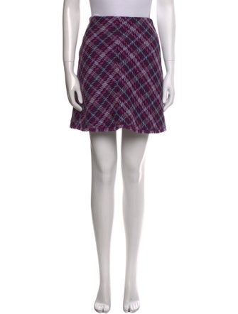 Kate Spade New York Plaid Print Mini Skirt