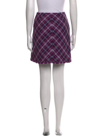 Kate Spade New York Plaid Print Mini Skirt