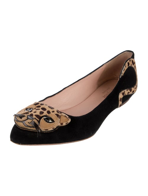Kate Spade New York Suede Animal Print Ballet Flats