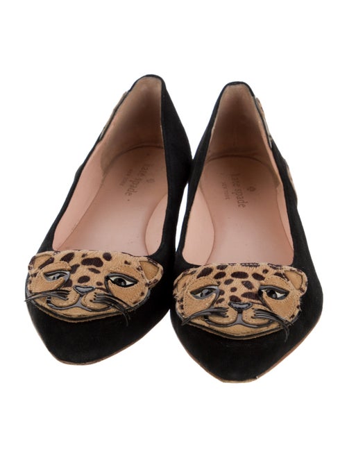 Kate Spade New York Suede Animal Print Ballet Flats
