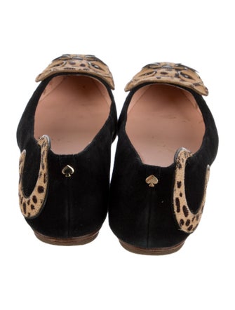 Kate Spade New York Suede Animal Print Ballet Flats
