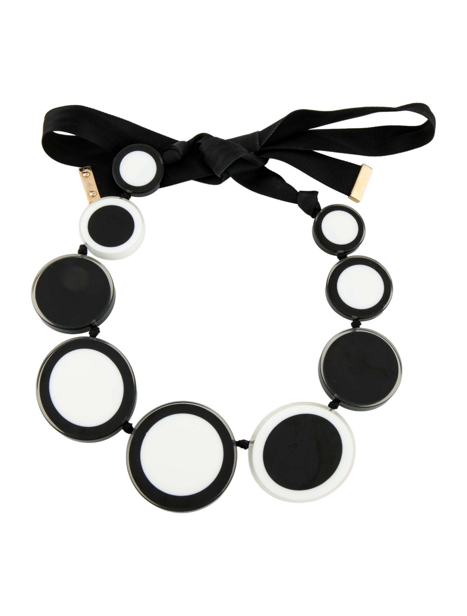 Kate Spade New York Resin & Ribbon 'Connect The Dot' Collar Necklace