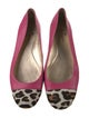 Kate Spade New York Leather Animal Print Ballet Flats