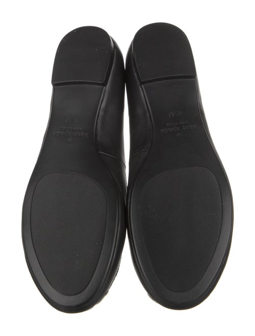 Kate Spade New York Leather Glitter Accents Ballet Flats