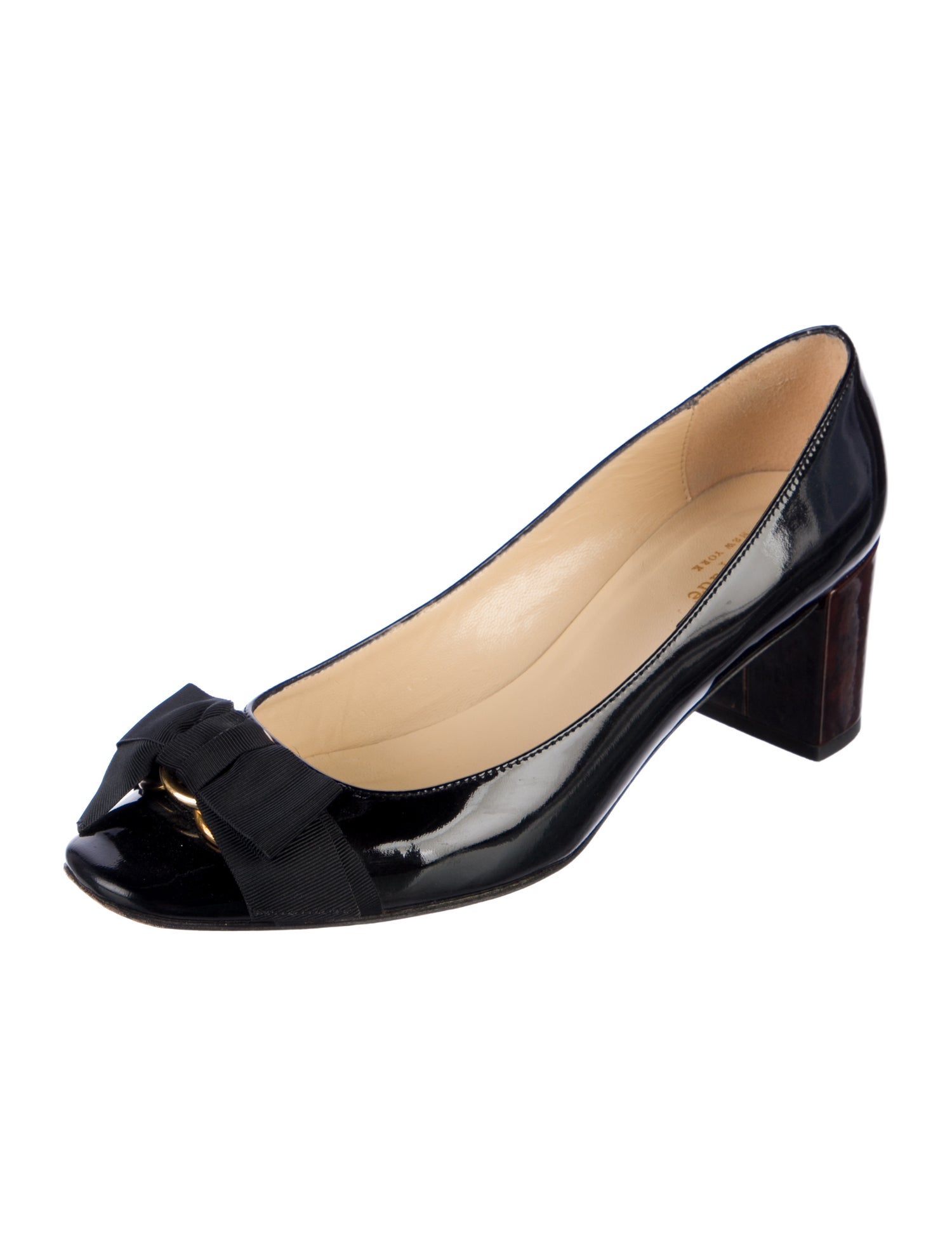 Kate Spade New York Patent Leather Bow Accents Pumps