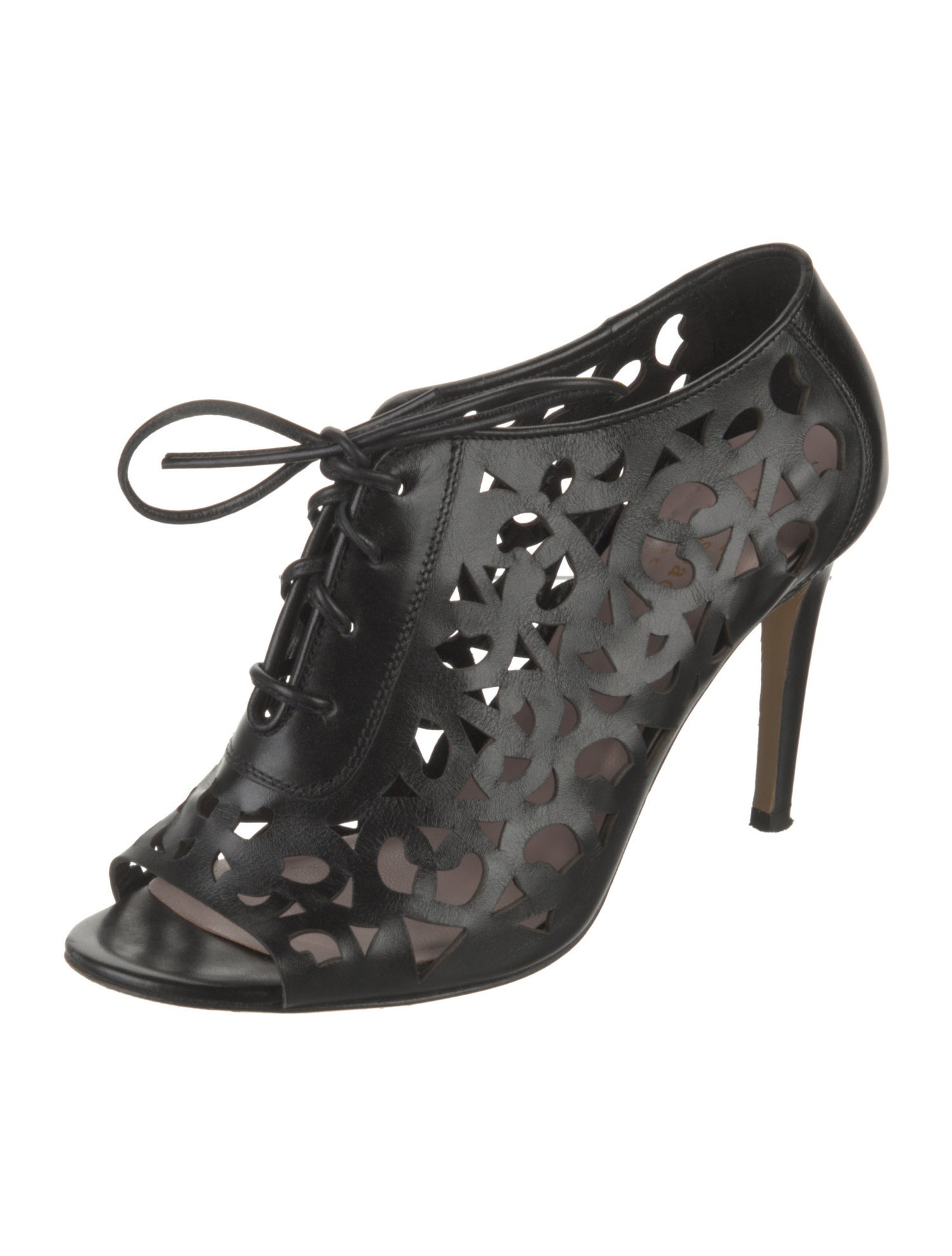 Kate Spade New York Leather Eyelet Trim Sandals