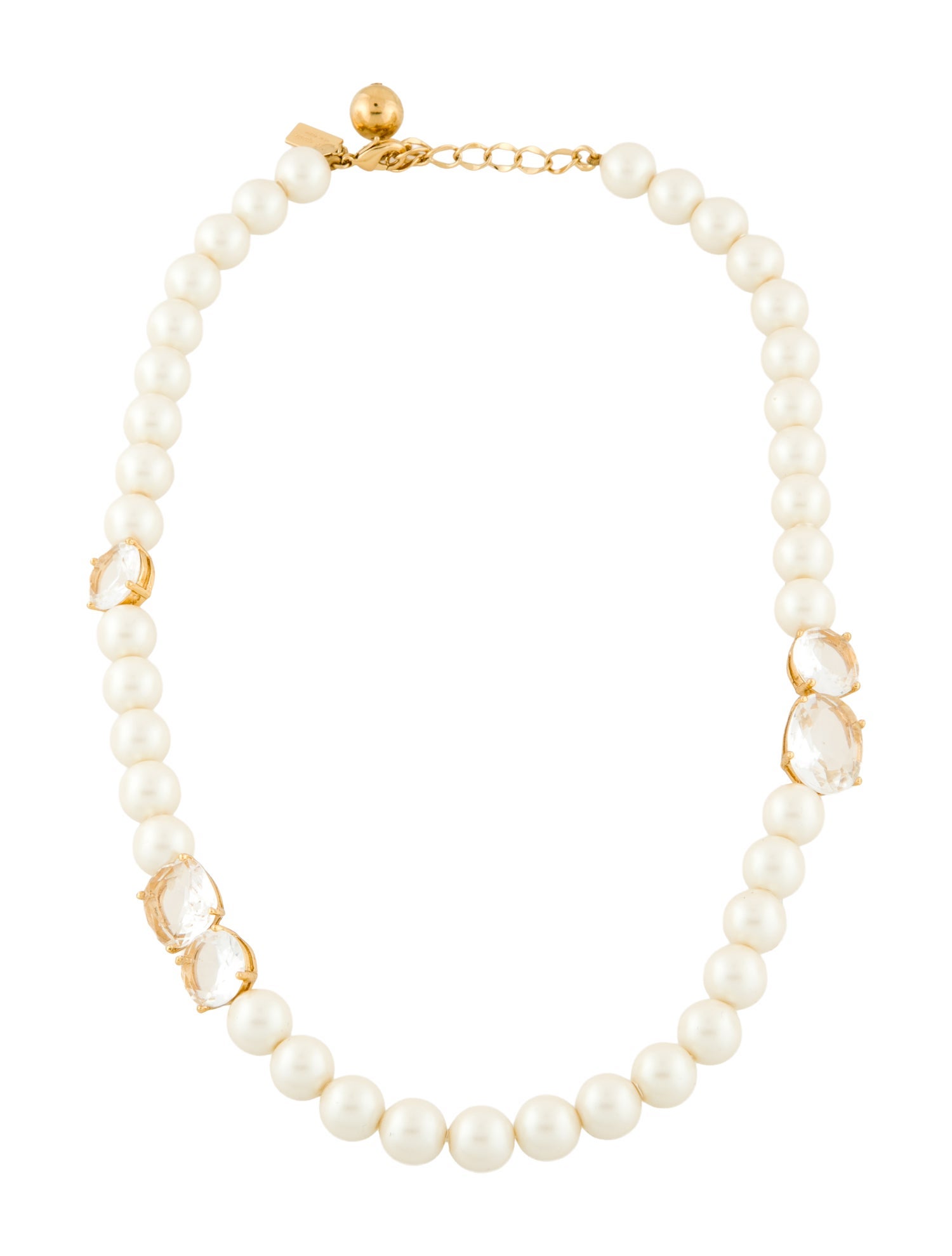 Kate Spade New York Faux Pearl & Crystal Beaded Necklace