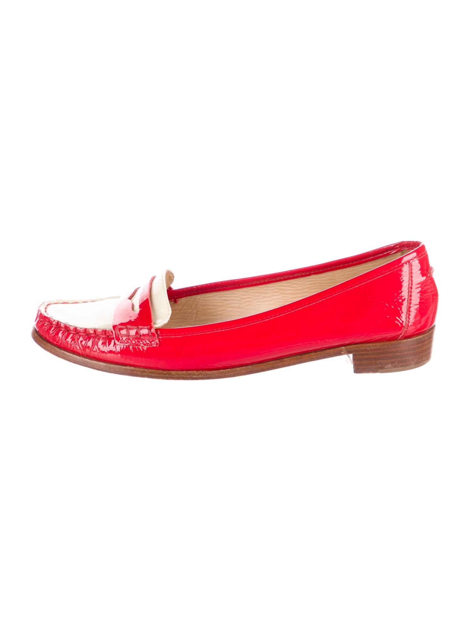Kate Spade New York Patent Leather Colorblock Pattern Loafers