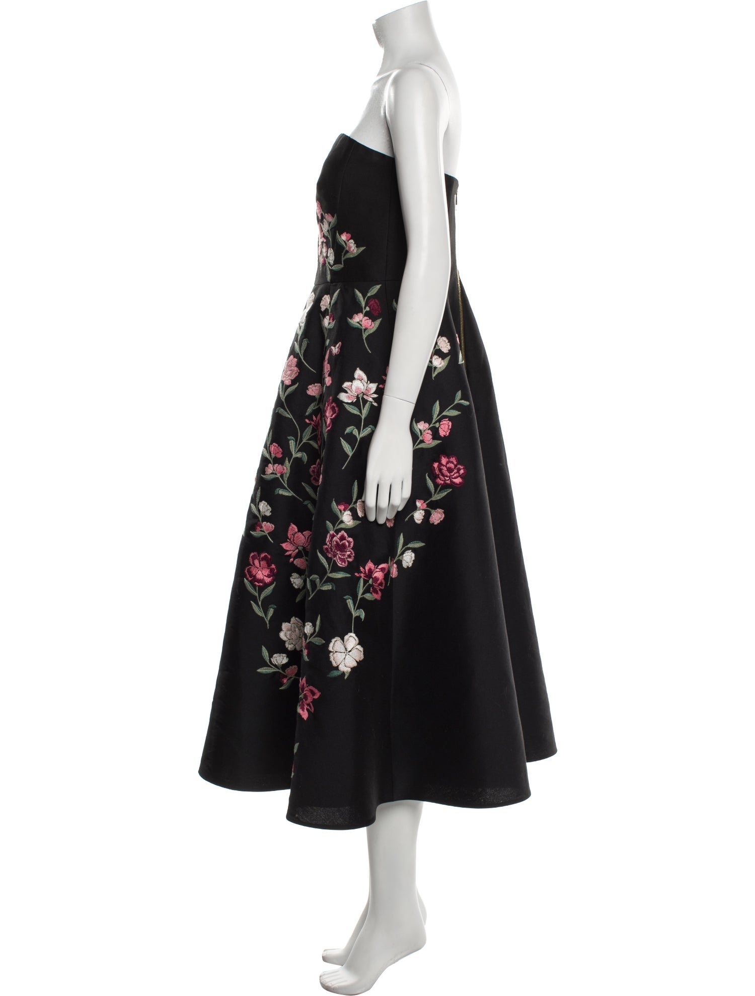 Kate Spade New York Floral Print Midi Length Dress