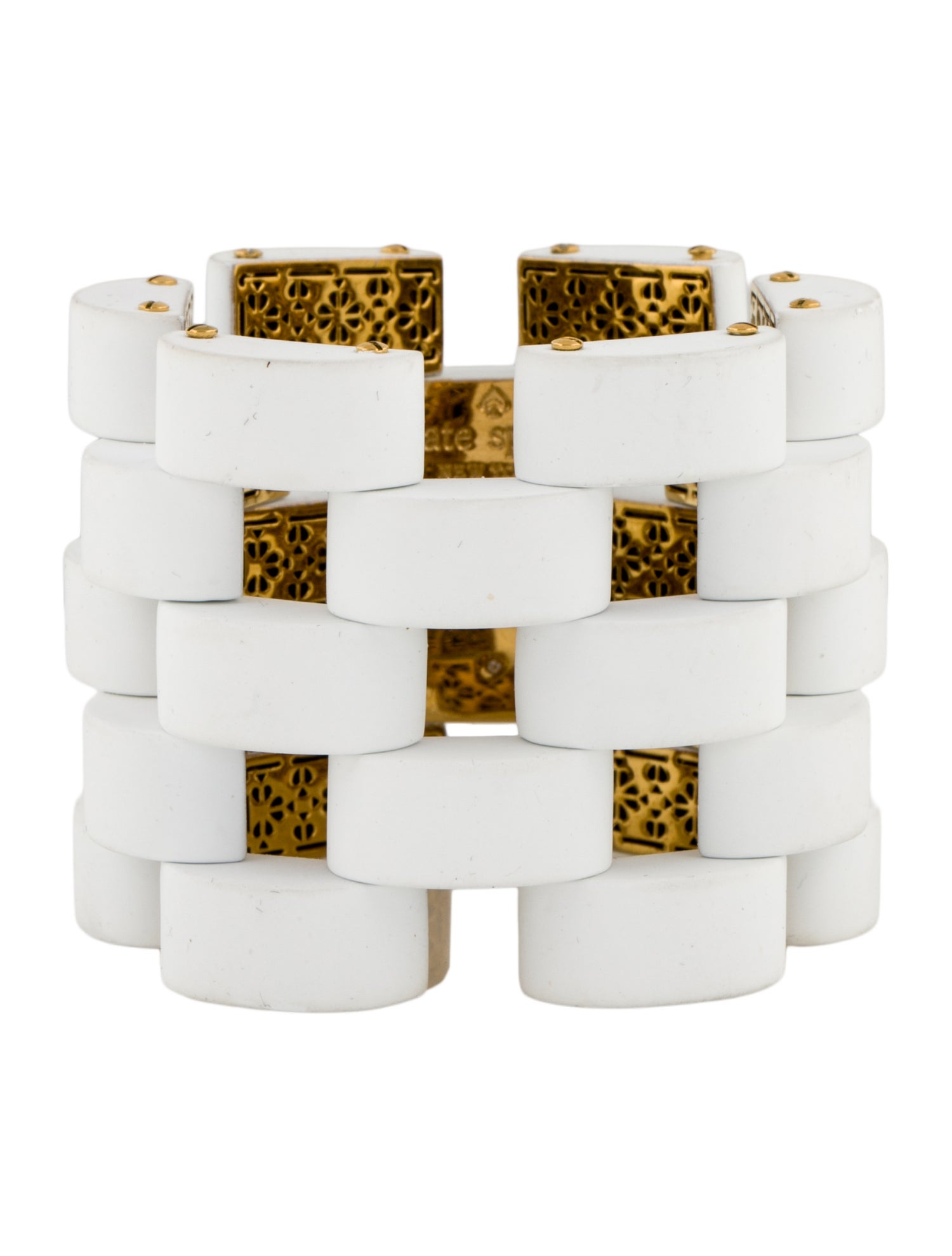 Kate Spade New York Rubber Matte Link Cuff Bracelet