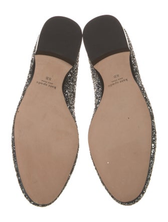 Kate Spade New York Glitter Bow Accents Loafers