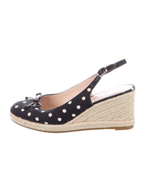 Kate Spade New York Canvas Polka Dot Print Slingback Pumps