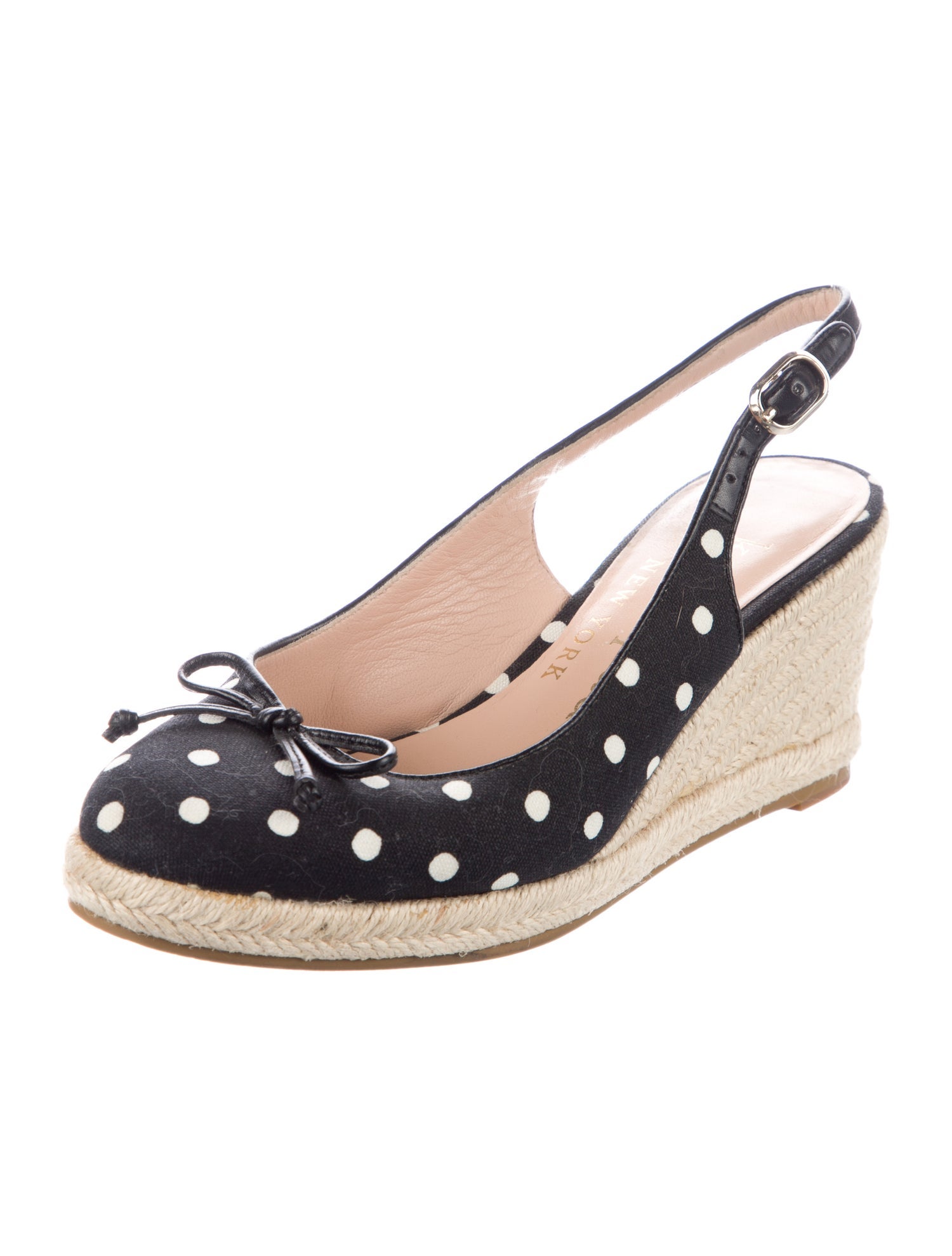 Kate Spade New York Canvas Polka Dot Print Slingback Pumps