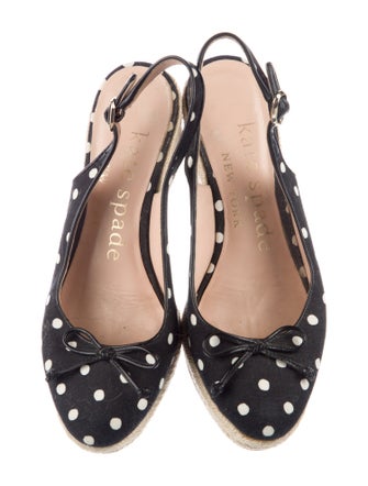 Kate Spade New York Canvas Polka Dot Print Slingback Pumps