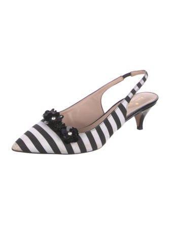 Kate Spade New York Striped Slingback Pumps