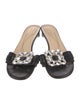 Kate Spade New York Leather Crystal Embellishments Slides