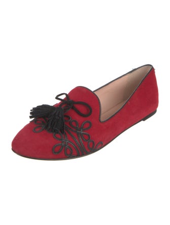 Kate Spade New York Suede Tassel Accents Loafers