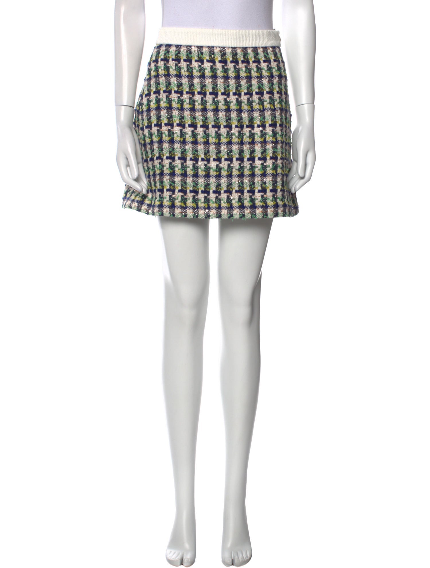 Kate Spade New York Tweed Pattern Mini Skirt