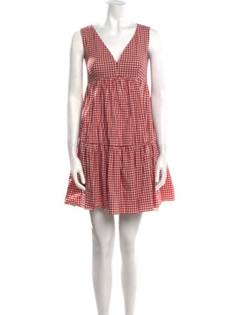 Kate Spade New York Plaid Print Mini Dress