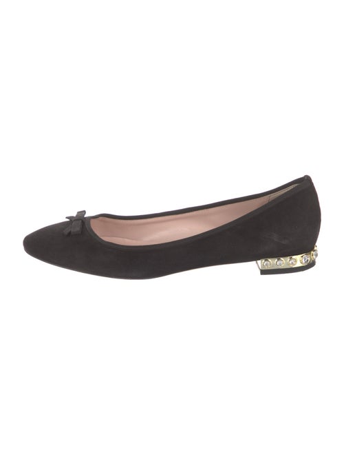 Kate Spade New York Suede Bow Accents Ballet Flats