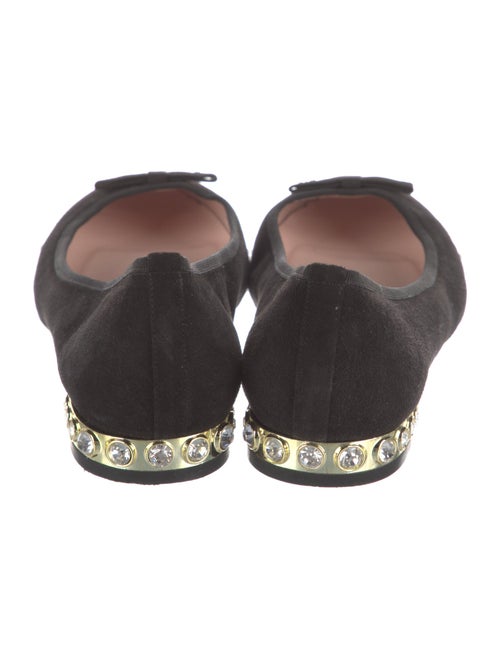 Kate Spade New York Suede Bow Accents Ballet Flats